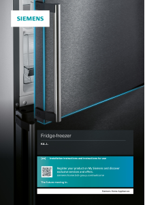 Manual Siemens KA93IVIFPG Fridge-Freezer