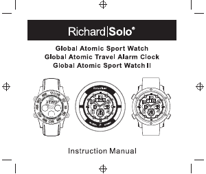 Handleiding Richard Solo SC003 Global Atomic Sport Horloge