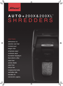 Руководство Rexel Auto+ 200X Шреддер для бумаги