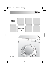 Handleiding Zanussi ZKG2125 Was-droog combinatie