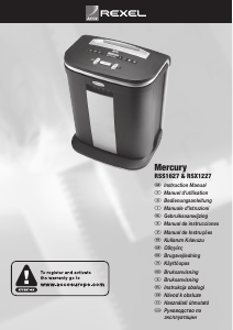 Instrukcja Rexel Mercury RSX1227 Niszczarka