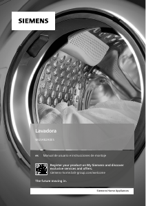 Manual de uso Siemens WG54B2A0ES Lavadora