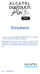 Kasutusjuhend Alcatel 9022X Pixi 3 Mobiiltelefon