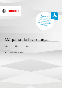 Manual Bosch SGV25AX00E Máquina de lavar louça