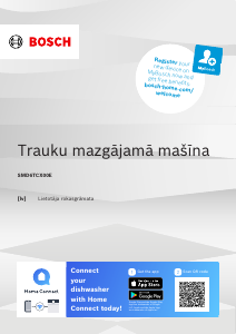 Rokasgrāmata Bosch SMD6TCX00EB Trauku mašīna