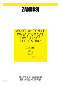 Handleiding Zanussi FLF 1042 Wasmachine