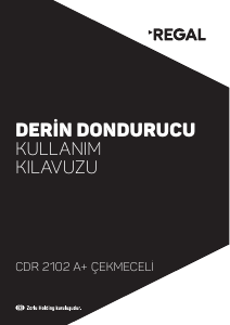 Kullanım kılavuzu Regal CDER 2102 Dondurucu