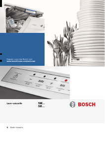Mode d’emploi Bosch SMS53L08ME Lave-vaisselle