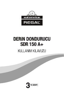 Kullanım kılavuzu Regal SDR 150 Dondurucu
