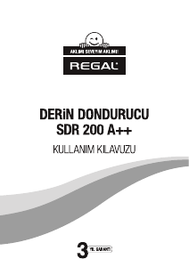 Kullanım kılavuzu Regal SDR 200 Dondurucu