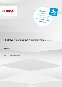 Mode d’emploi Bosch PIE811BB5EB Table de cuisson