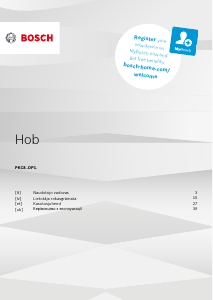 Rokasgrāmata Bosch PKC801DP1CB Plīts virsma