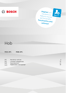 Rokasgrāmata Bosch PKN601DP1CB Plīts virsma