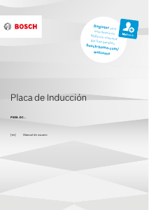 Manual de uso Bosch PXE875DC1EB Placa
