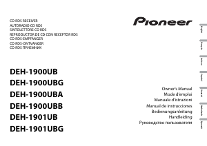 Manual de uso Pioneer DEH-1900UBA Radio para coche