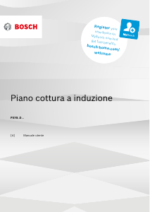 Manuale Bosch PXY801DW4EB Piano cottura
