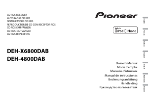 Manual de uso Pioneer DEH-X6800DAB Radio para coche