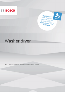 Manual Bosch WKD28542EUB Washer-Dryer