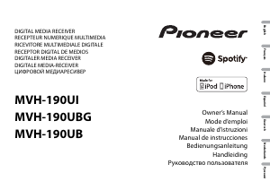 Manual de uso Pioneer MVH-190UBG Radio para coche