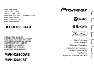 Manual de uso Pioneer MVH-X580BT Radio para coche