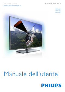 Manuale Philips 40PFL8007 LED televisore