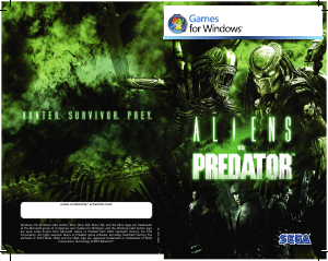 Handleiding PC Aliens vs. Predator