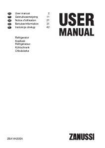 Instrukcja Zanussi ZBA14420SA Lodówka