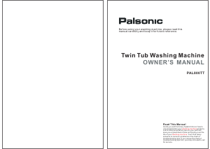 Manual Palsonic PAL800TT Washing Machine