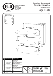 Manuale Pali Gigi e Lele Cassettiera