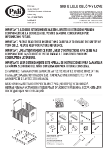 Mode d’emploi Pali Gigi e Lele Oblo Lit bébé