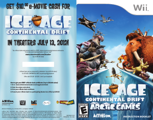 Manual Nintendo Wii Ice Age - Continental Drift