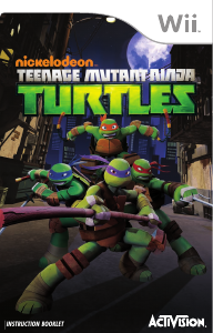 Manual Nintendo Wii Teenage Mutant Ninja Turtles