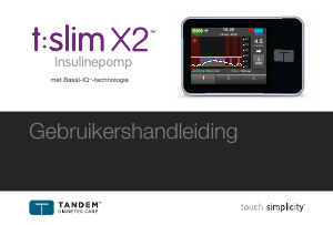 Handleiding Tandem T-Slim X2 Insulinepomp