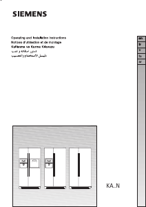 Handleiding Siemens KA56NV40NE Koel-vries combinatie