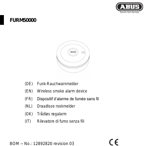 Manual Abus FURM50000 Smoke Detector