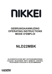 Manual Nikkei NLD22MBK LCD Television