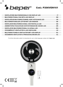 Mode d’emploi Beper P206VEN161 Ventilateur