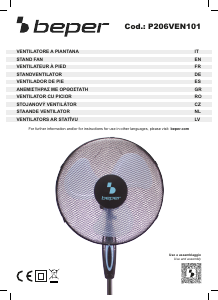 Manual de uso Beper P206VEN101 Ventilador