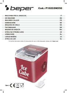 Manual Beper P102CON550 Ice Cube Maker