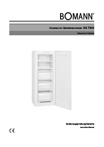 Bedienungsanleitung Bomann GS 7343 Gefrierschrank