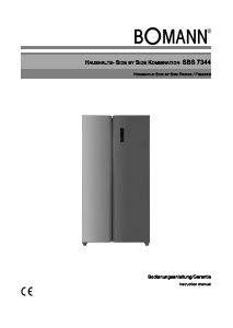 Manual Bomann SBS 7344 E Fridge-Freezer