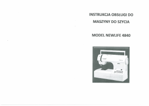 Instrukcja Newlife 4840 Maszyna do szycia