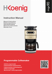 Manual H.Koenig MGX90 Coffee Machine