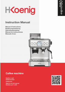 Manual de uso H.Koenig EXPRO980 Máquina de café espresso