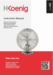 Manuale H.Koenig JOE48 Ventilatore