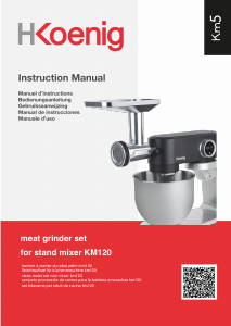 Manual de uso H.Koenig KM5 Picadora de carne