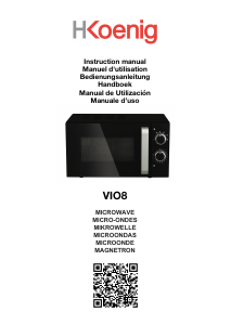 Manual de uso H.Koenig VIO8 Microondas