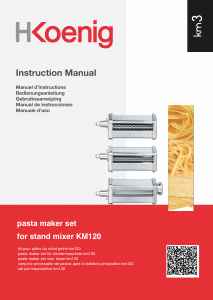 Manual de uso H.Koenig KM3 Máquina de pasta