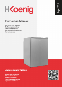 Manual de uso H.Koenig FGX890 Refrigerador