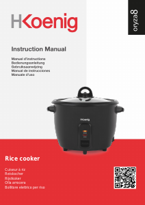 Manual H.Koenig ORYZA8 Rice Cooker